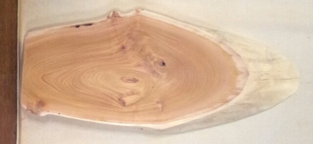 【送料・手数料無料】　山成林業　楕円素材　中型無垢一枚板　ＫC-７４１　ケヤキ　中型看板に最適　