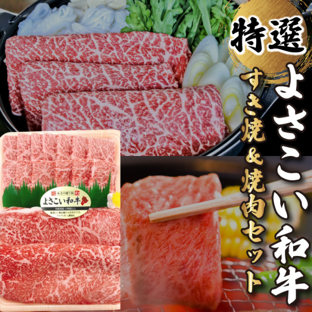 よさこい和牛　すきやき＆焼肉セット1kg