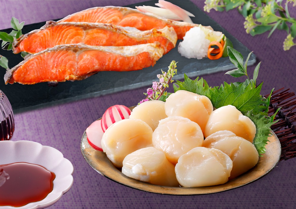 お刺身ほたてと紅鮭セットイメージ
