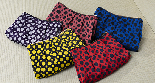 山下畳商店オリジナル 畳縁底丸ポーチ　sokomaru pouch