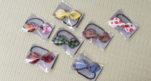 山下畳商店オリジナル  畳縁（たたみべり)木の葉型リボンゴム　　konoha