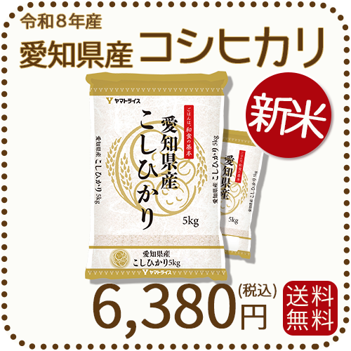 ＜新米＞ 愛知県産コシヒカリ 白米 10kg（5kg×2袋） 米 お米 令和8年産