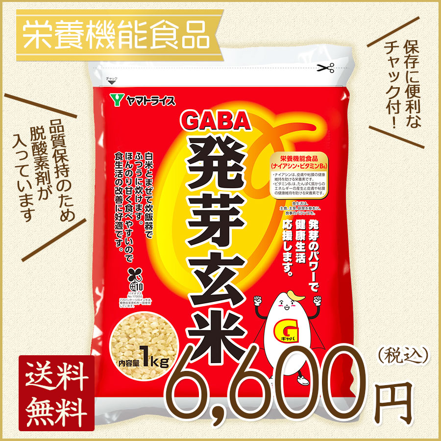 《SALE》【栄養機能食品】GABA 発芽玄米 6kg (1kg×6袋) ※のし同封不可商品※
