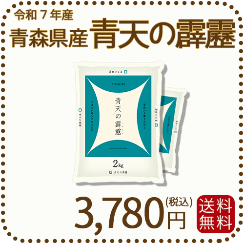 青森県産 青天の霹靂 4kg(2kg×2) 令和7年産