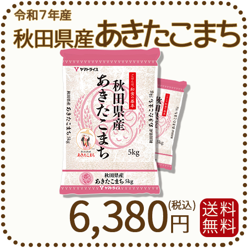 秋田県産あきたこまち 10kg (5kg×2袋) 令和7年産 ※9/25最終発送