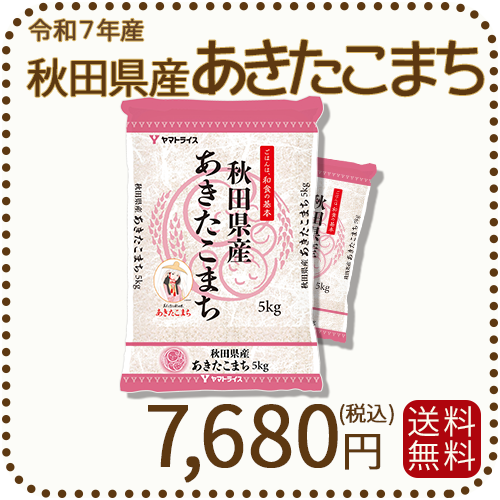 秋田県産あきたこまち 10kg (5kg×2袋) 令和7年産