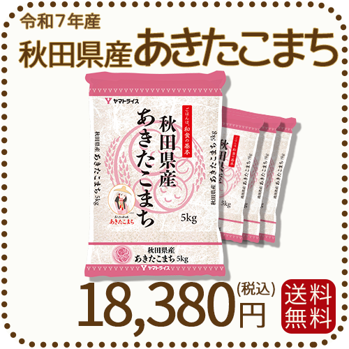 秋田県産あきたこまち 20kg (5kg×4袋) 令和7年産