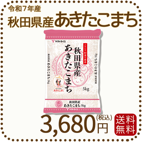 秋田県産あきたこまち 5kg (5kg×1袋) 令和7年産 ※9/25最終発送