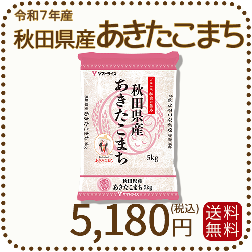 秋田県産あきたこまち 5kg (5kg×1袋) 令和7年産