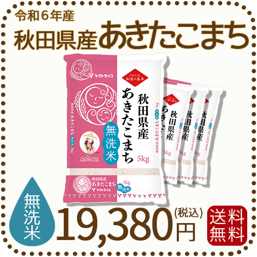令和6秋田県産　あきたこまち　無洗米20kg あきたこまち 【備蓄米 無洗米20kg】令和6年産 秋田県産