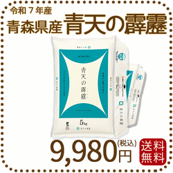 青森県産青天の霹靂 10kg（5kg×2袋） 令和7年産