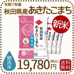 秋田県産あきたこまち無洗米20kg