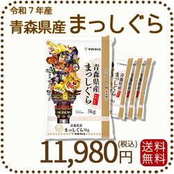 青森県産まっしぐら 20kg (5kg×4袋) 白米 令和7年産
