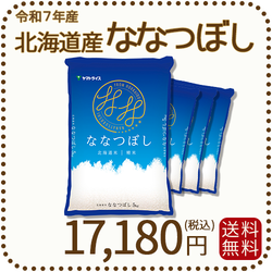 北海道産ななつぼし白米20kg（5kg×4）