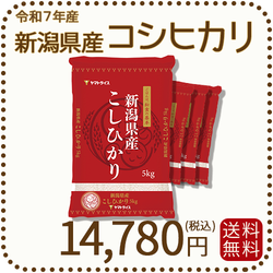 新潟県産 コシヒカリ 20kg (5kg×4) 令和7年産