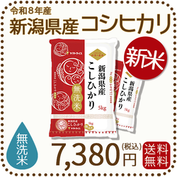 ＜新米＞ 無洗米 新潟県産 コシヒカリ 10kg (5kg×2) 令和8年産