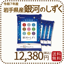 岩手県産 銀河のしずく 20kg(5kg×4袋) 令和7年産