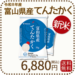 ＜新米＞ 富山県産てんたかく 白米 10kg(5kg×2袋) 米 お米 令和8年産