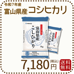 富山県産コシヒカリ 白米 10kg(5kg×2袋) 令和7年産