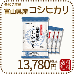 富山県産コシヒカリ 白米 20kg(5kg×4袋) 令和7年産 ヤマトライス 本店