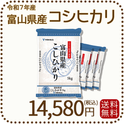 富山県産コシヒカリ 白米 20kg(5kg×4袋) 令和7年産