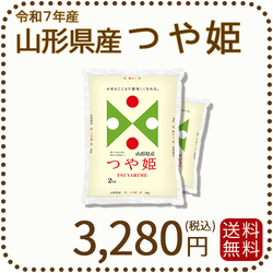 山形県産 つや姫 4kg(2kg×2) 令和7年産
