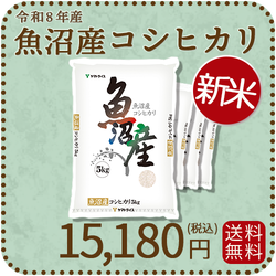 ＜新米＞【高級銘柄】 新潟県魚沼産コシヒカリ 20kg（5kg×4袋) 令和8年産