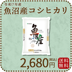 【高級銘柄】 新潟県魚沼産コシヒカリ 2kg 令和7年産 特A