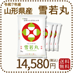 山形県産 雪若丸 20kg(5kg×4袋) 令和7年産