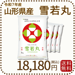 山形県産 雪若丸 20kg(5kg×4袋) 令和7年産