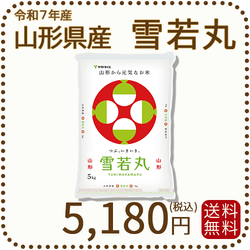 山形県産 雪若丸 5kg(5kg×1袋) 令和7年産