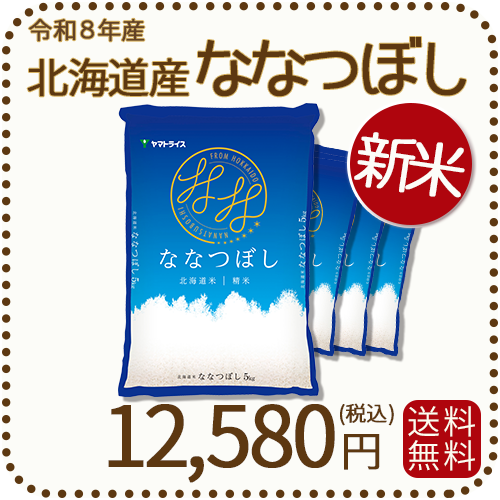 ＜新米＞ 北海道産ななつぼし 20kg(5kg×4) 令和8年産