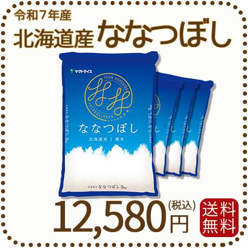 北海道産ななつぼし 20kg(5kg×4) 令和7年産 特A