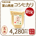 ＜新米＞【栄養機能食品】富山県産コシヒカリ 玄米 5kg(5kg×1袋) 令和8年産 脱酸素剤
