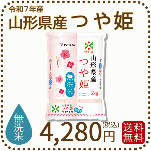 山形県産 つや姫 5kg(5kg×1袋) 無洗米 令和7年産