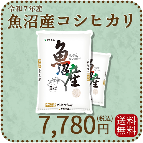 【高級銘柄】 新潟県魚沼産コシヒカリ 10kg（5kg×2袋) 令和7年産 特A