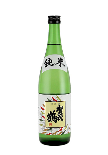 賀茂鶴(かもつる)　純米　白ラベル　720ml