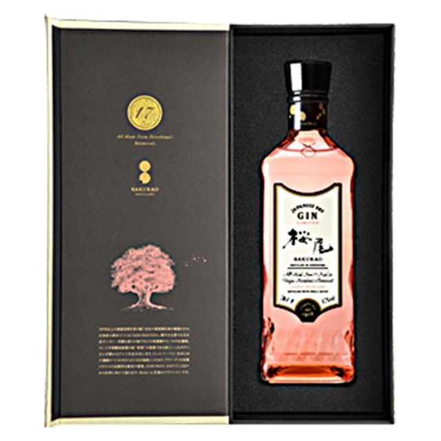 SAKURAO　GIN （桜尾ジン）　LIMITED　箱付　700ml