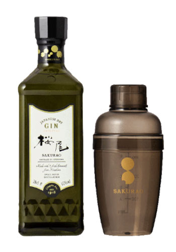 Sakurao Gin Original Shaker Set 桜尾ジン オリジナル シェーカーセット 700ml 日本酒 焼酎の通販 大和屋酒舗 Sakurao Gin Original Shaker Set 桜尾ジン オリジナル シェーカーセット 700ml 日本酒 焼酎の通販 大和屋酒舗