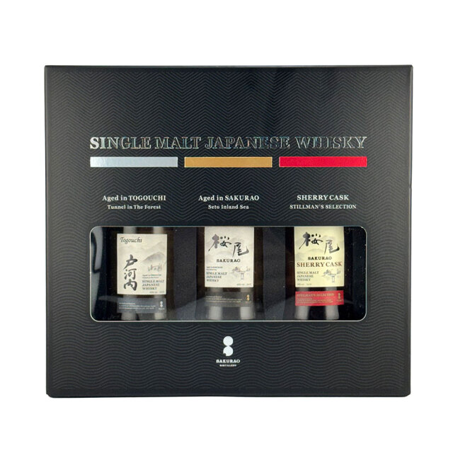 【サクラオB&D】シングルモルト ジャパニーズウイスキー 50ml×3種 飲み比べ ミニボトルセット
