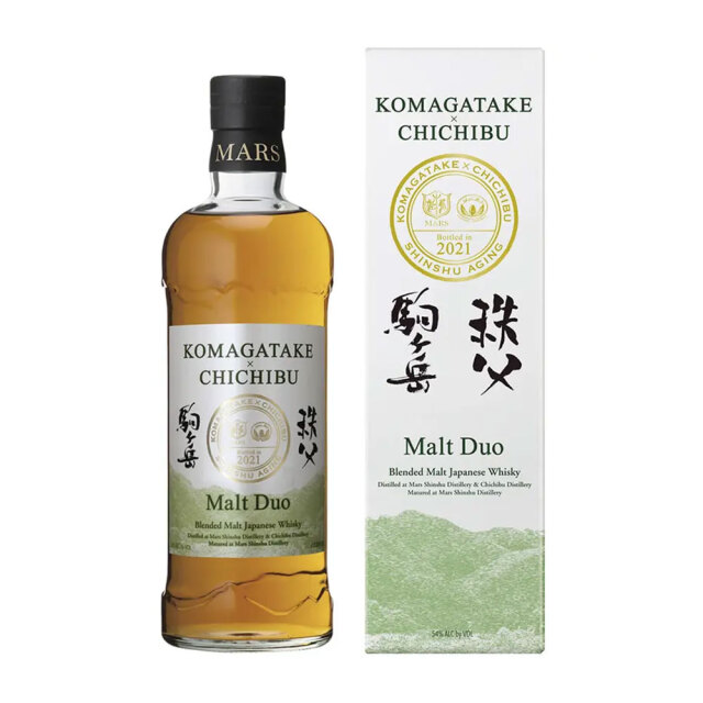 送料無料対象外品】マルスウイスキー モルトデュオ 駒ヶ岳×秩父 700ml