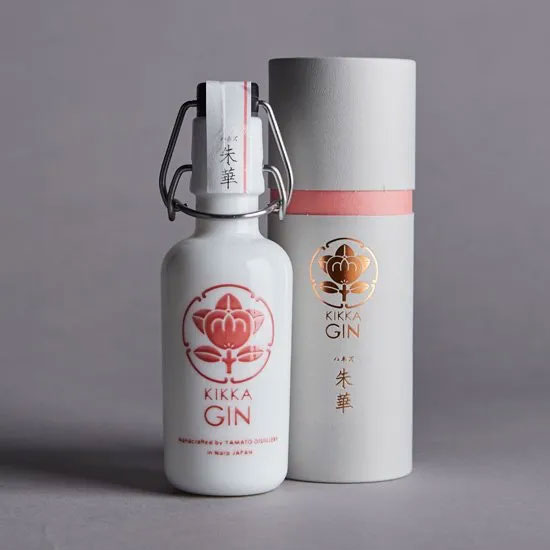 橘花KIKKA GIN 朱華（はねず） 150ml　クラフトジン　箱付
