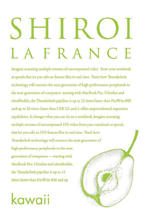 白い　ラフランス