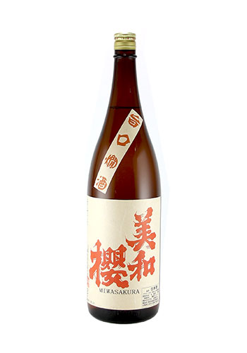 美和桜（みわさくら）　旨口燗酒（うまくちかんしゅ）　1800ｍｌ