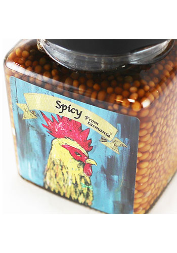 ヒルファーム・スパイシー・マスタード 鳥ラベル 100g