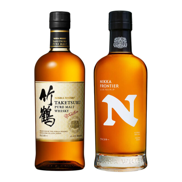 ニッカウイスキー飲み比べ2本セット（ニッカ　フロンティア　500ml×1本、竹鶴 700ml×1本）