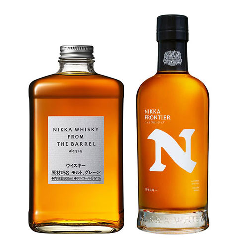 ニッカウイスキー飲み比べ2本セット（ニッカ　フロンティア　500ml×1本、フロム・ザ・バレル　500ml×1本）