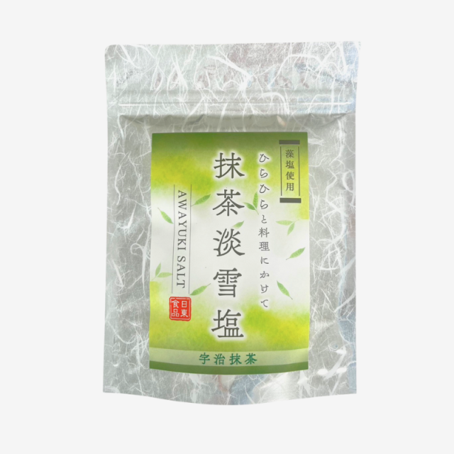 抹茶藻塩（まっちゃもしお） 淡雪塩（あわゆきしお）　15g