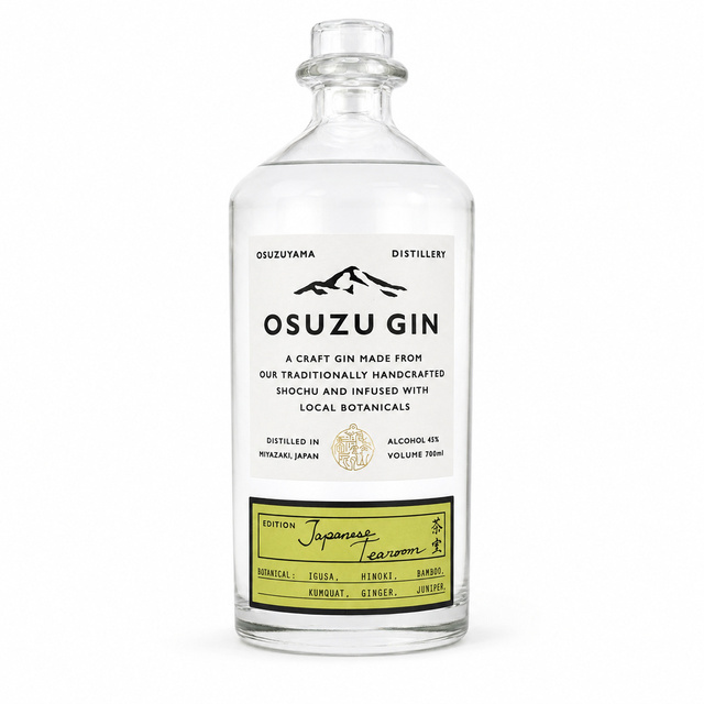 OSUZU GIN(オスズジン) Japanese Tearoom 茶室(ちゃしつ) 700ml 2026 尾鈴山蒸留所 クラフトジン