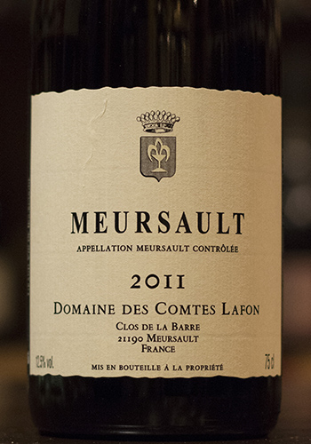 コント・ラフォン　ムルソー　2011(Domaine des Comtes Lafon Meursault)　750ml